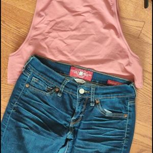 Lucky Brand: low-rise Charlie Skinny Jeans